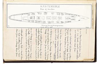 (ILLUSTRATED SHIP'S LOG.) F.A. Somerville. Log of H.M.S. "Terrible" and H.M.S. "Hannibal" 1st January, 1899 to 1st Nov., 1900.